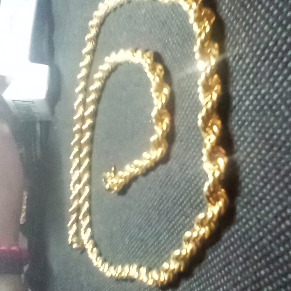 14k Gold Rope Chain 18inches 3mm Brand New Never Worn